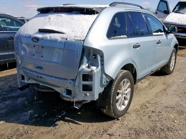 2FMDK36C38BA99787 - 2008 FORD EDGE SE BLUE photo 4