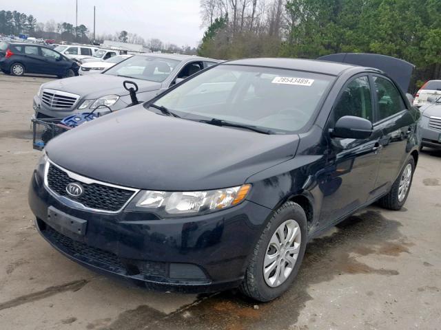 KNAFU4A22C5591233 - 2012 KIA FORTE EX BLACK photo 2