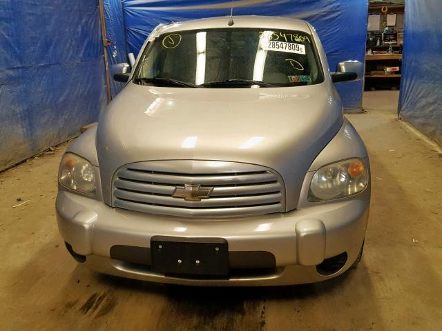 3GNDA23D07S629065 - 2007 CHEVROLET HHR LT SILVER photo 9