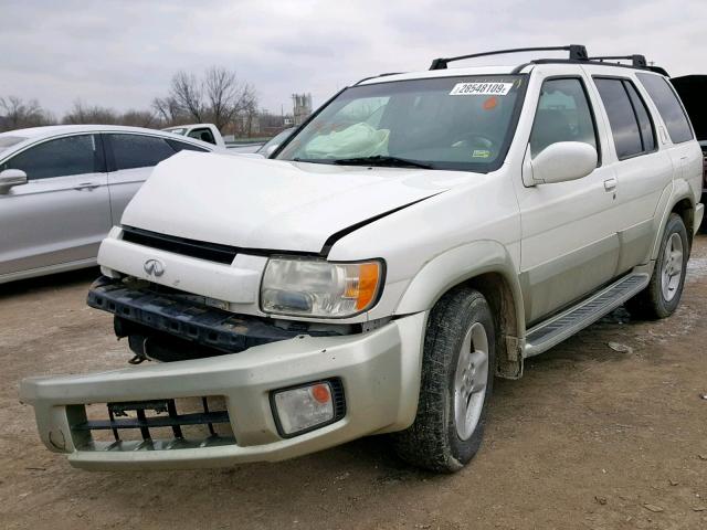 JNRDR09Y71W216720 - 2001 INFINITI QX4 WHITE photo 2