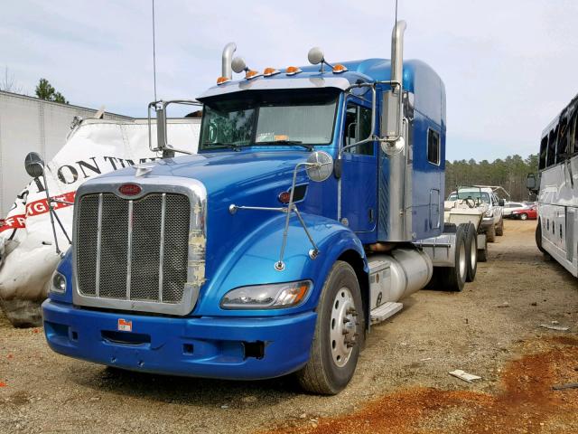 1XPHD49X8BD120105 - 2011 PETERBILT 386 BLUE photo 2