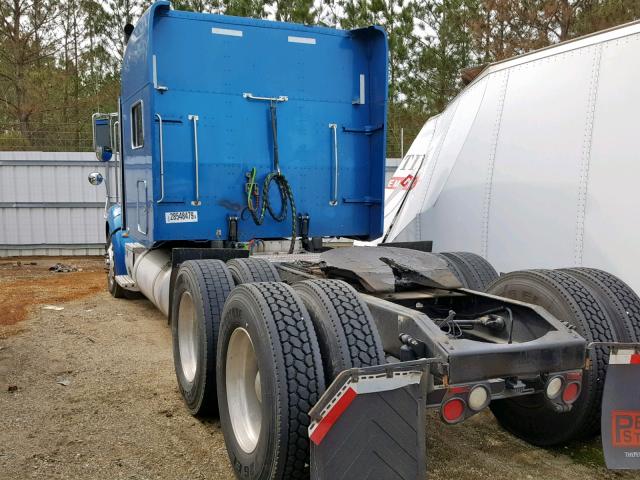 1XPHD49X8BD120105 - 2011 PETERBILT 386 BLUE photo 3