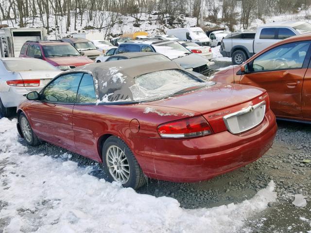 1C3EL55R95N700258 - 2005 CHRYSLER SEBRING TO RED photo 3