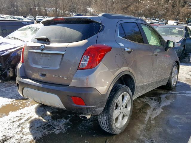 KL4CJESB7FB164276 - 2015 BUICK ENCORE GRAY photo 4