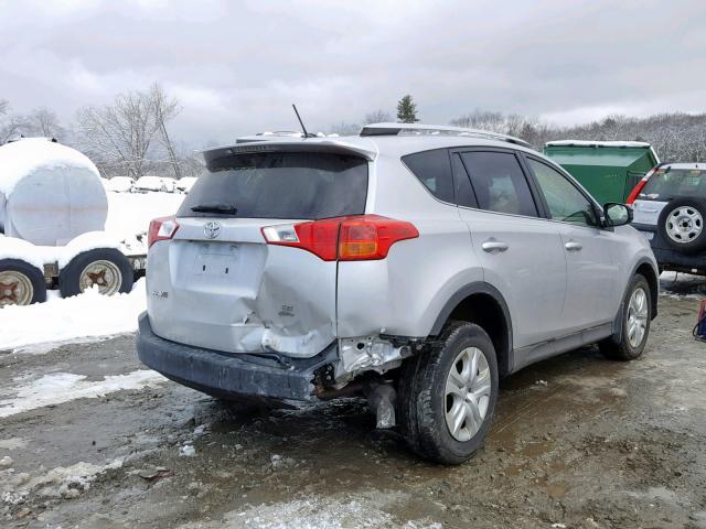 JTMBFREV0ED095191 - 2014 TOYOTA RAV4 LE SILVER photo 4