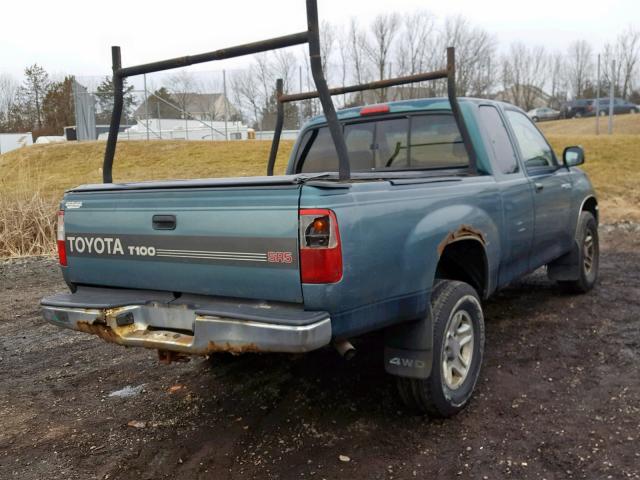 JT4UN24D4V0043369 - 1997 TOYOTA T100 XTRAC GREEN photo 4