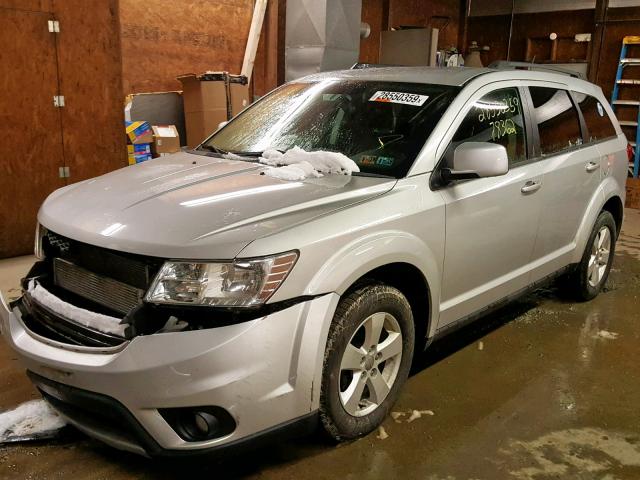 3D4PG1FG0BT562073 - 2011 DODGE JOURNEY MA SILVER photo 2