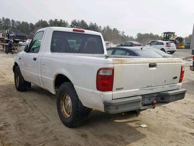 1FTYR10DX2TA01224 - 2002 FORD RANGER WHITE photo 3