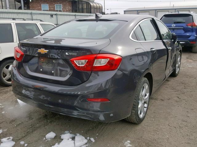 1G1BF5SM6H7140554 - 2017 CHEVROLET CRUZE PREM GRAY photo 4