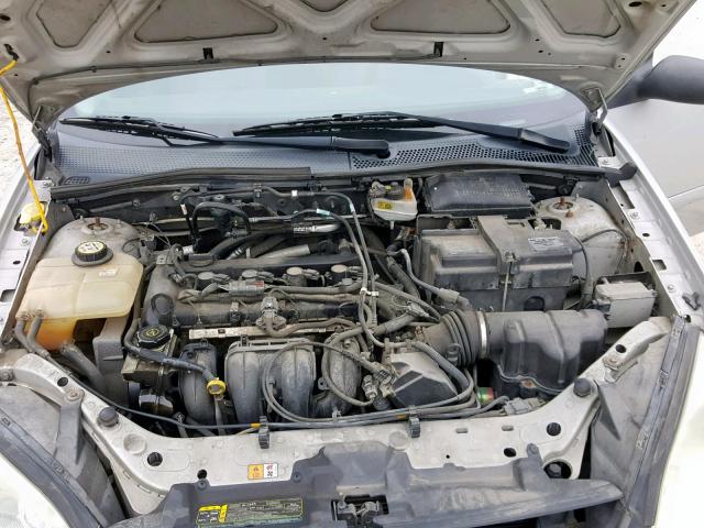 1FAHP34N07W199182 - 2007 FORD FOCUS ZX4 SILVER photo 7