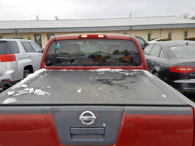 1N6AD07WX7C461781 - 2007 NISSAN FRONTIER C RED photo 9