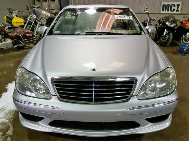 WDBNG84J14A386462 - 2004 MERCEDES-BENZ S 500 4MAT SILVER photo 9