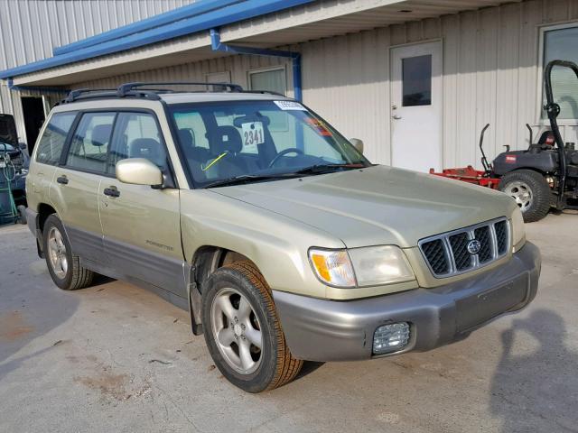 JF1SF65572H715625 - 2002 SUBARU FORESTER S GOLD photo 1