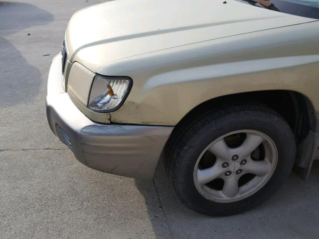 JF1SF65572H715625 - 2002 SUBARU FORESTER S GOLD photo 9