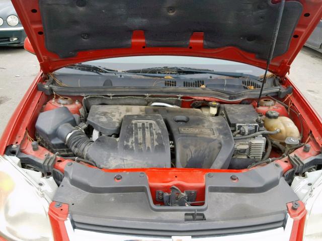 1G1AZ55F877163333 - 2007 CHEVROLET COBALT LTZ RED photo 7