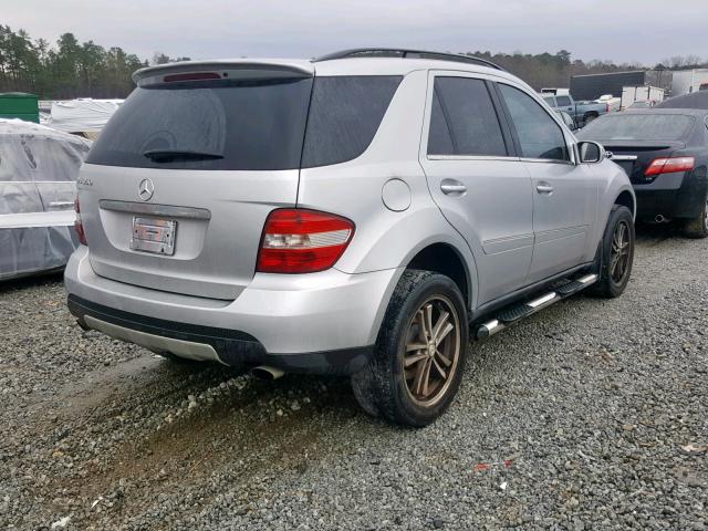 4JGBB86E36A018088 - 2006 MERCEDES-BENZ ML 350 SILVER photo 4