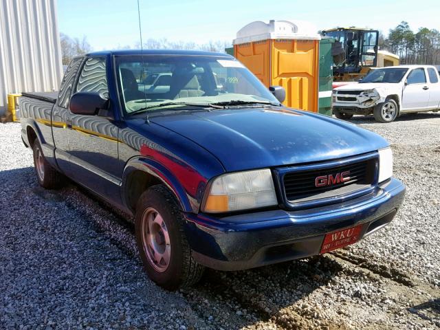 1GTCS19W618197943 - 2001 GMC SONOMA BLUE photo 1