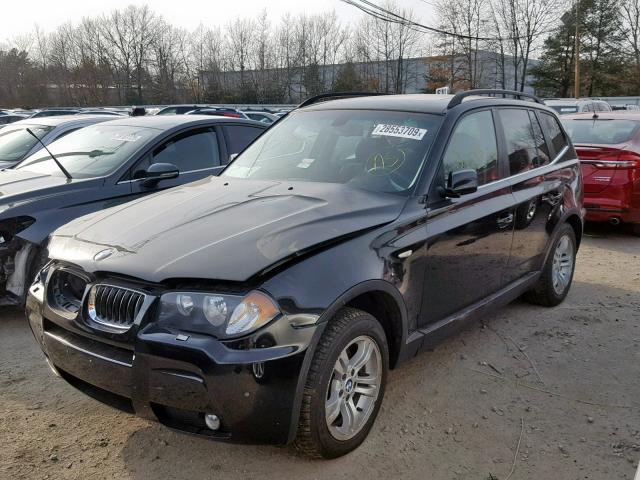 WBXPA93406WG89922 - 2006 BMW X3 3.0I BLACK photo 2