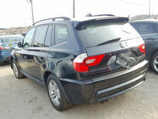 WBXPA93406WG89922 - 2006 BMW X3 3.0I BLACK photo 3