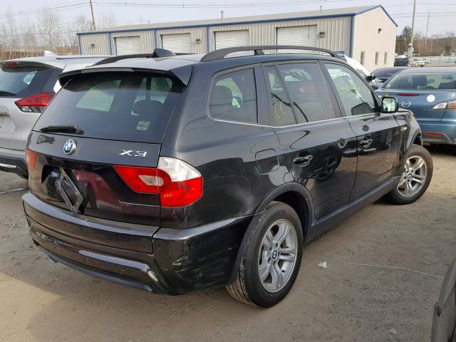 WBXPA93406WG89922 - 2006 BMW X3 3.0I BLACK photo 4