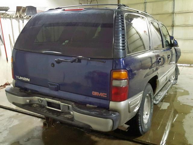 1GKEK13T6YJ107561 - 2000 GMC YUKON BLUE photo 4