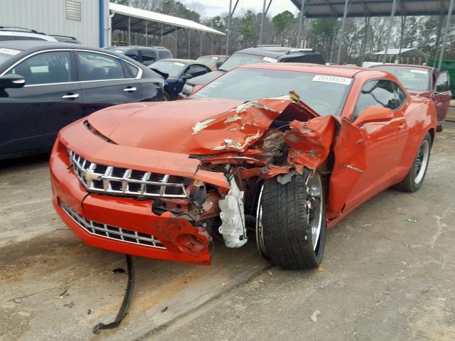 2G1FA1E34D9126432 - 2013 CHEVROLET CAMARO LS ORANGE photo 2