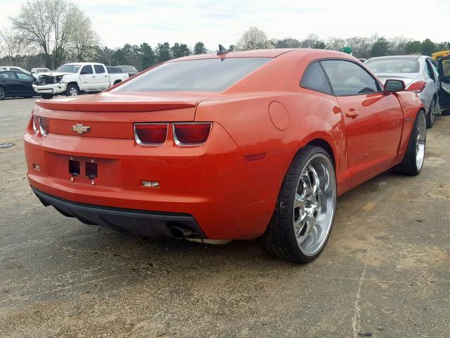 2G1FA1E34D9126432 - 2013 CHEVROLET CAMARO LS ORANGE photo 4