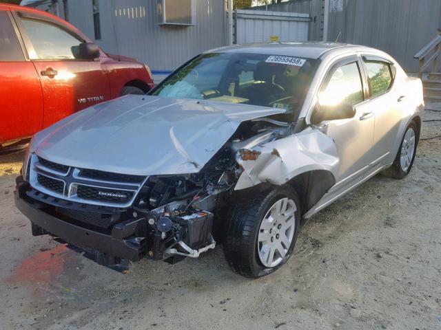 1B3BD4FBXBN540170 - 2011 DODGE AVENGER EX SILVER photo 2