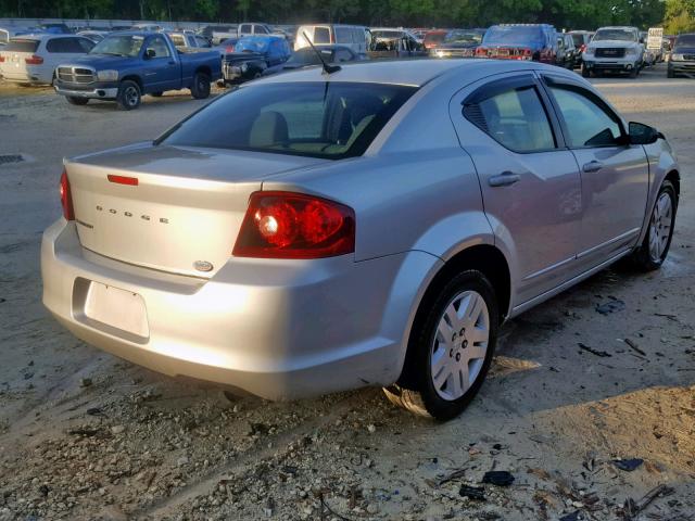 1B3BD4FBXBN540170 - 2011 DODGE AVENGER EX SILVER photo 4