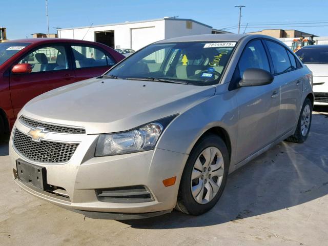 1G1PA5SG7E7148222 - 2014 CHEVROLET CRUZE LS TAN photo 2