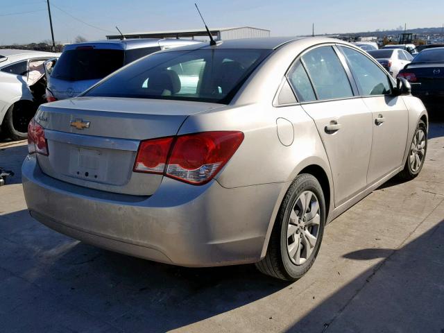 1G1PA5SG7E7148222 - 2014 CHEVROLET CRUZE LS TAN photo 4