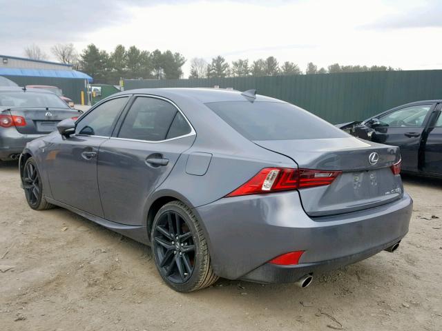 JTHCE1D25E5000990 - 2014 LEXUS IS 350 GRAY photo 3