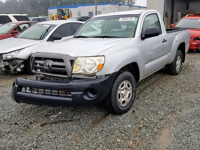 5TENX22N49Z644829 - 2009 TOYOTA TACOMA SILVER photo 2