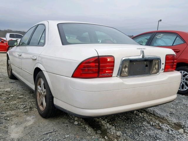 1LNHM86S02Y712653 - 2002 LINCOLN LS WHITE photo 3