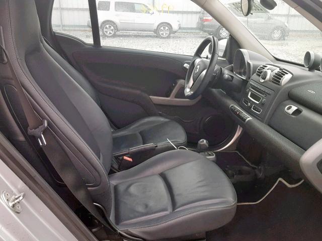 WMEEK31X19K238066 - 2009 SMART FORTWO PAS წითელი ფოტო 5