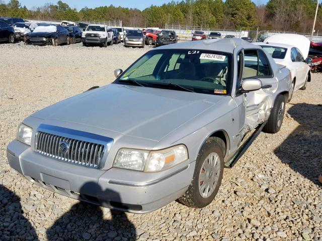 2MEFM74V27X602342 - 2007 MERCURY GRAND MARQ GRAY photo 2