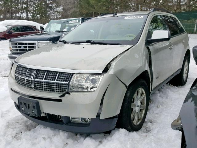 2LMDU88C07BJ37760 - 2007 LINCOLN MKX CREAM photo 2