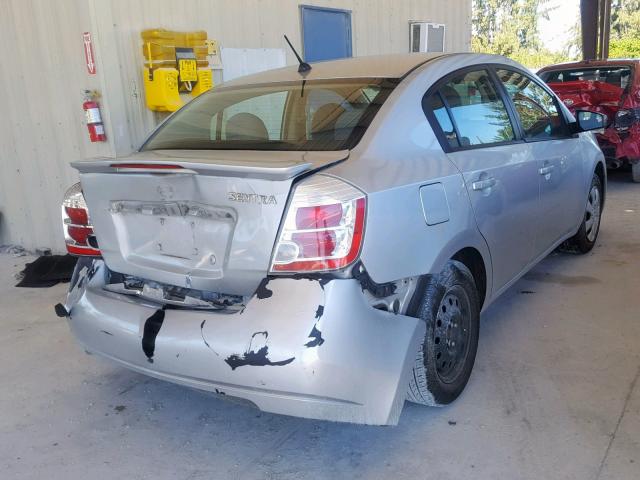 3N1AB6AP8CL619145 - 2012 NISSAN SENTRA 2.0 SILVER photo 4