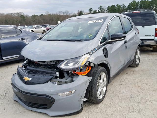 1G1FY6S01K4112880 - 2019 CHEVROLET BOLT EV LT GRAY photo 2