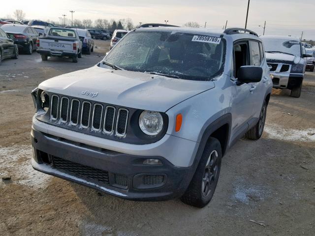 ZACCJBAB0HPE43874 - 2017 JEEP RENEGADE S 银色 照片 2