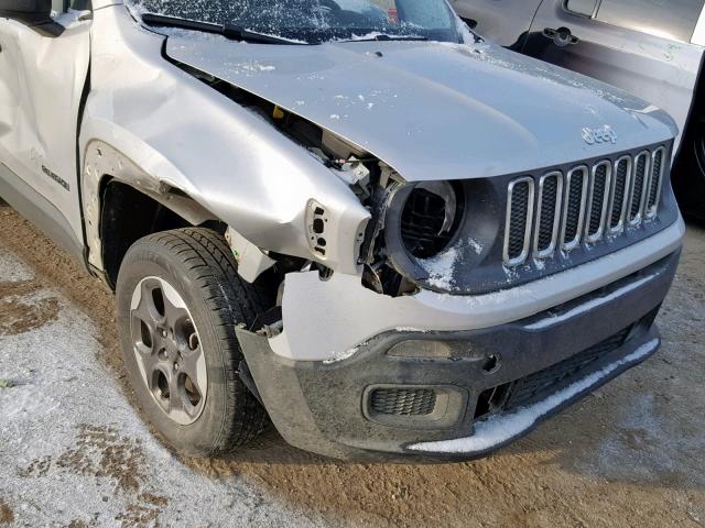 ZACCJBAB0HPE43874 - 2017 JEEP RENEGADE S 银色 照片 9