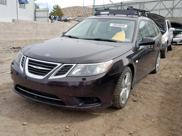 YS3FA5MY3B1302246 - 2011 SAAB 9-3 2.0T BURGUNDY photo 2