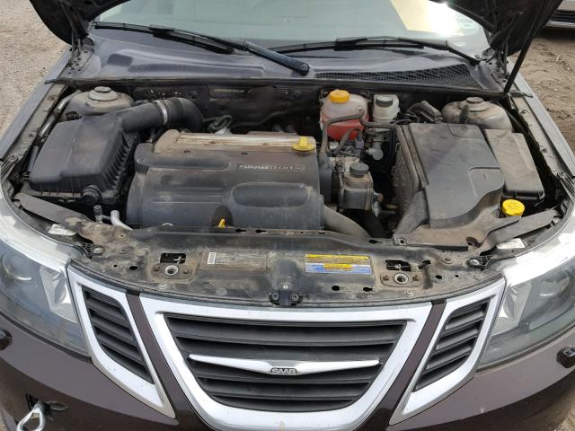 YS3FA5MY3B1302246 - 2011 SAAB 9-3 2.0T BURGUNDY photo 7