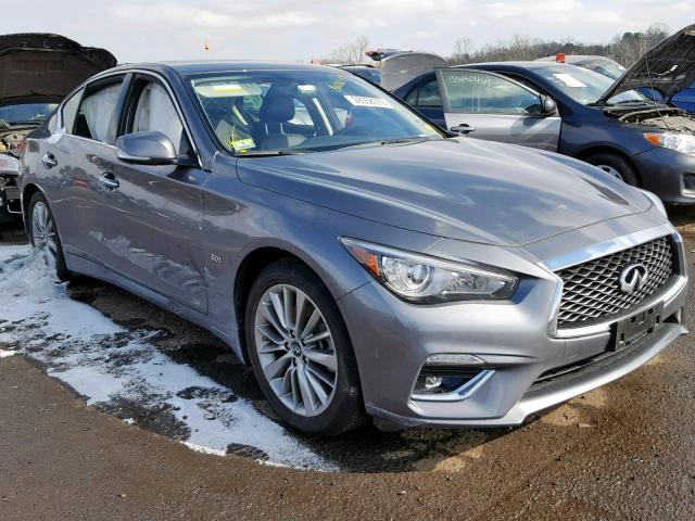 JN1EV7ARXJM437210 - 2018 INFINITI Q50 LUXE GRAY photo 1