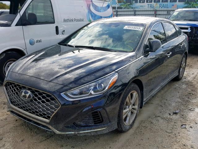 5NPE34AFXKH738322 - 2019 HYUNDAI SONATA LIM BLACK photo 2