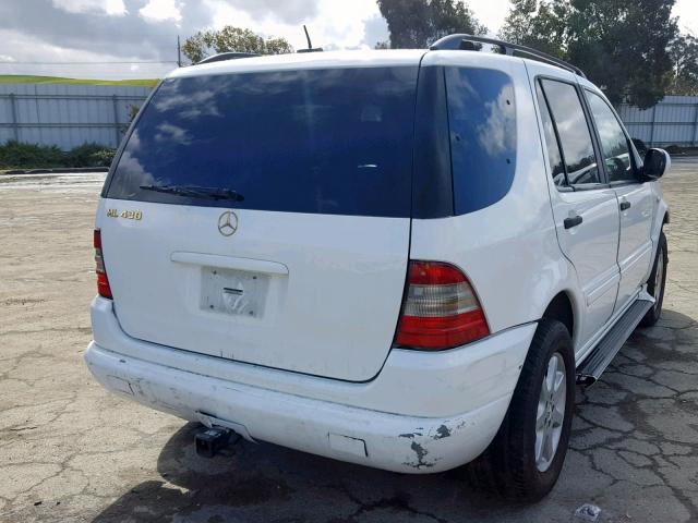 4JGAB72E1YA211841 - 2000 MERCEDES-BENZ ML 430 WHITE photo 4