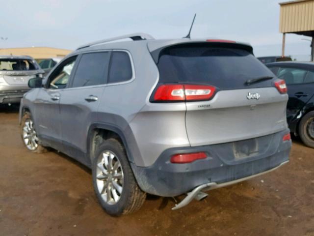 1C4PJLDBXEW179046 - 2014 JEEP CHEROKEE L SILVER photo 3