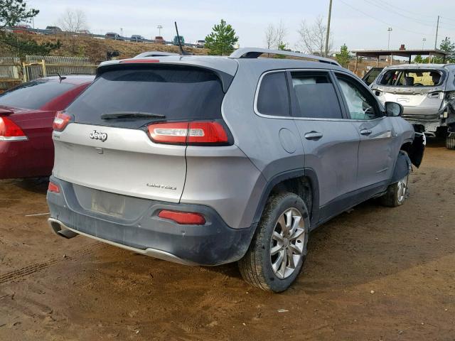 1C4PJLDBXEW179046 - 2014 JEEP CHEROKEE L SILVER photo 4