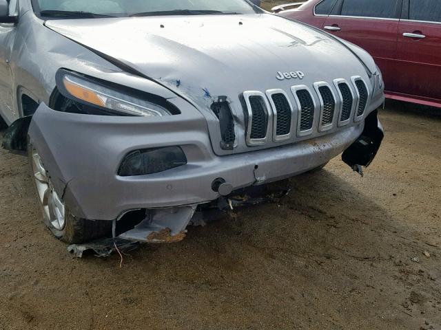 1C4PJLDBXEW179046 - 2014 JEEP CHEROKEE L SILVER photo 9