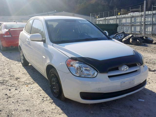 KMHCM3AC5AU160912 - 2010 HYUNDAI ACCENT BLU WHITE photo 1